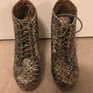 Snake skin boots